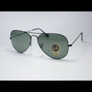 Ray Ban Black Aviator Sunglasses RB3025